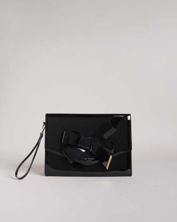 Pochettes Ted Baker Knot Bow Envelope Noir Femme | RRL-78864407